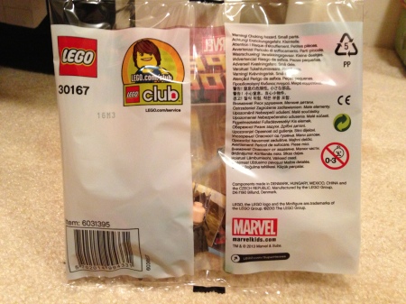 30167 LEGO® Marvel Super Heroes Iron Man Drone polybag- back