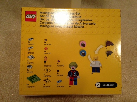 Lego 850791 LEGO Minifigure Birthday Set- back