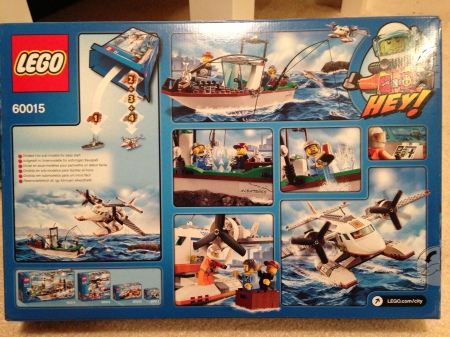 Lego City 60015 Coast Guard Plane- back