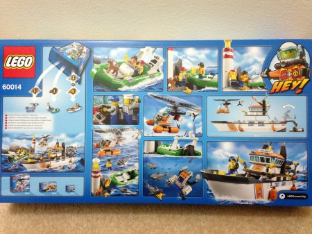 Lego City 60014  Coast Guard Patrol- back