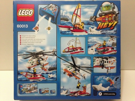 Lego City 60013 Coast Guard Helicopter- back